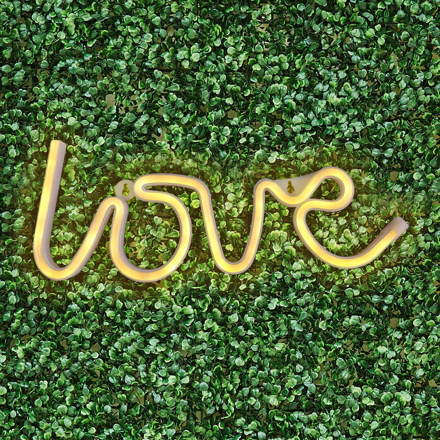 13inches Love Neon Light Sign, LED Reusable Wall Decor Lights USB and Battery Operated#whtbkgd