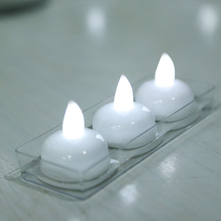 Add a Touch of Elegance to Any Occasion with White Flameless LED Floating Waterproof Tealight Candles