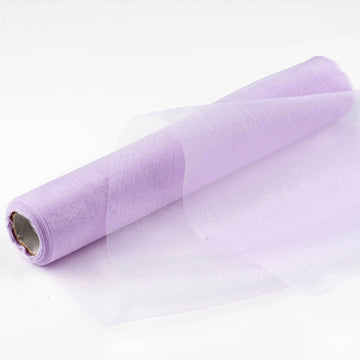 12"x10yd Lavender Lilac Sheer Chiffon Fabric Bolt, DIY Voile Drapery Fabric