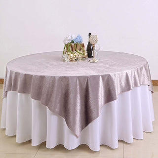 Elevate Your Table Decor with the Mauve Velvet Table Overlay Elevate Your Table Decor with the Mauve Velvet Table Overlay