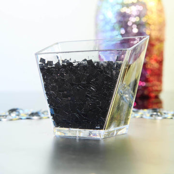 50g Bag Metallic Black DIY Arts and Crafts Chunky Confetti Glitter