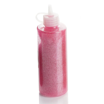 4 oz Metallic Pink Arts and Crafts Glitter Glue, DIY Sensory Bottle