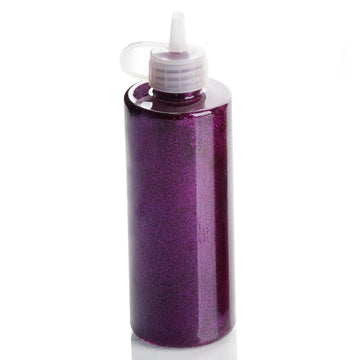 4 oz Metallic Purple Arts and Crafts Glitter Glue, DIY Sensory Bottle