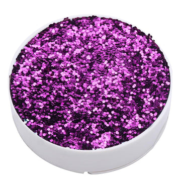 1 lb Bottle Metallic Purple DIY Arts and Craft Chunky Confetti Glitter
