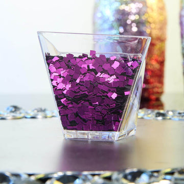 50g Bag Metallic Purple DIY Arts and Crafts Chunky Confetti Glitter