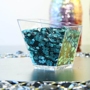 50g Bag Metallic Turquoise DIY Arts and Crafts Chunky Confetti Glitter