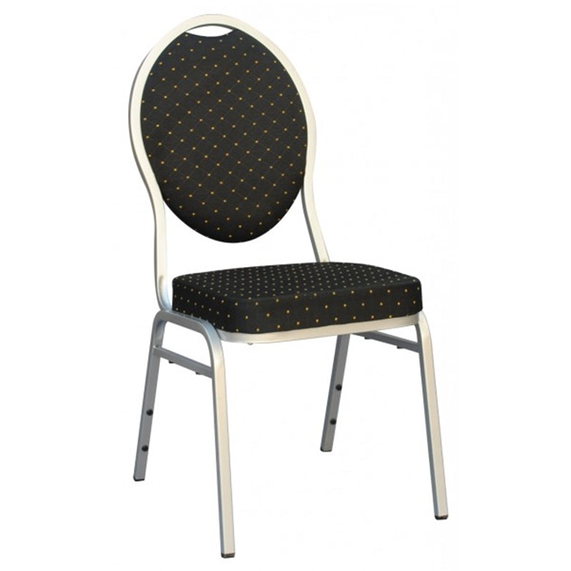 Black / White Checkered Spandex Stretch Banquet Chair Cover[overlay]Fits over Banquet Style Chairs