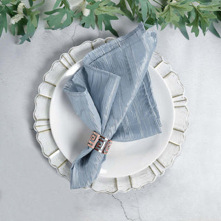 Elevate Your Table Decor with Dusty Blue Dinner Napkins