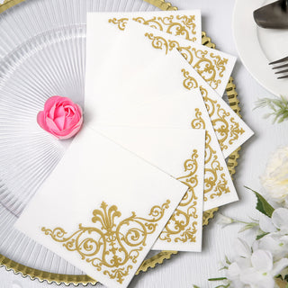 White Soft Linen-Like Airlaid Paper Cocktail Napkins: The Perfect Addition to Any Event