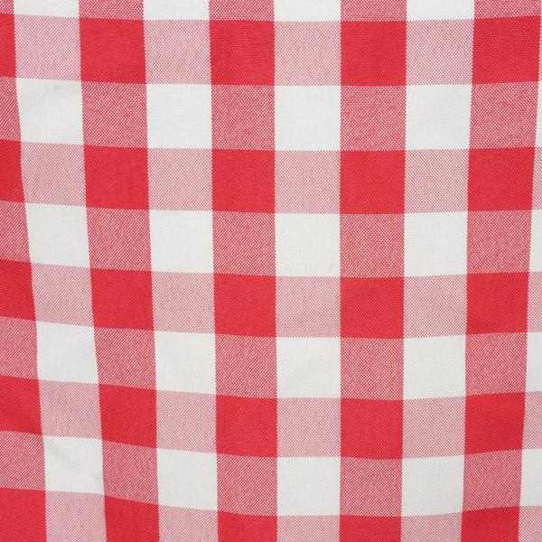 5 Pack | Red/White Buffalo Plaid Cloth Dinner Napkins, Gingham Style | 15x15Inch#whtbkgd