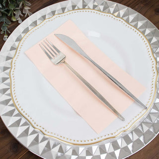 Soft Blush Dinner Paper Napkins - Perfect for Any Occasion Soft Blush Dinner Paper Napkins - Perfect for Any Occasion