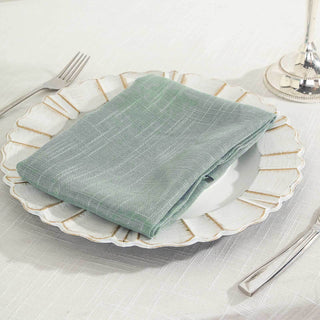 Dusty Blue Slubby Textured Cloth Dinner Napkins: The Perfect Addition to Your Table Setting Dusty Blue Slubby Textured Cloth Dinner Napkins: The Perfect Addition to Your Table Setting