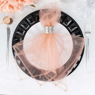 Elevate Your Table Decor with Dusty Rose Organza Napkins Elevate Your Table Decor with Dusty Rose Organza Napkins