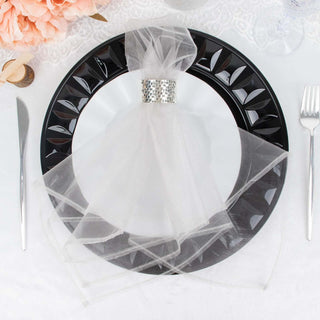 Add Elegance to Your Table with Silver Sheer Organza Napkins Add Elegance to Your Table with Silver Sheer Organza Napkins