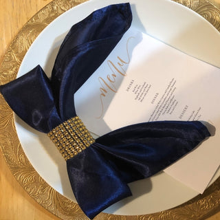 Create a Classy and Glamorous Atmosphere with Rhinestone Napkin Rings