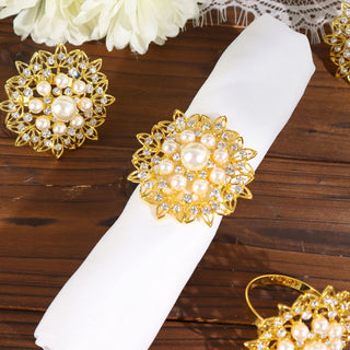Add a Touch of Glamour with Gold Metal Napkin Rings