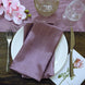 5 Pack | Violet Amethyst Seamless Satin Cloth Dinner Napkins, Wrinkle Resistant
