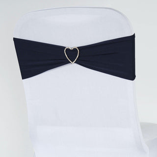 Navy Blue Spandex Stretch Chair Sashes - Add Elegance and Style to Any Event Navy Blue Spandex Stretch Chair Sashes - Add Elegance and Style to Any Event