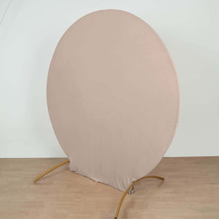 Unleash Your Creativity with the 7.5ft Nude Round Spandex Fit Party Backdrop Stand Cover Unleash Your Creativity with the 7.5ft Nude Round Spandex Fit Party Backdrop Stand Cover