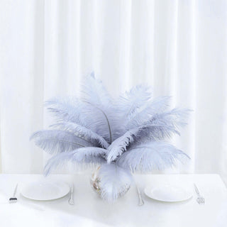 Elevate Your Event Decor with Dusty Blue Ostrich Feathers Elevate Your Event Decor with Dusty Blue Ostrich Feathers