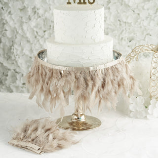 Create Unique and Memorable Event Decor with Natural Turkey Feather Fringe Trim