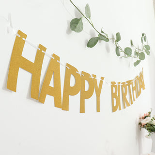 Celebrate in Style with our Glitter Paper Garland