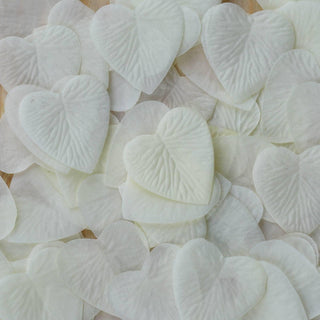 Create Unforgettable Moments with Ivory Silk Heart Confetti
