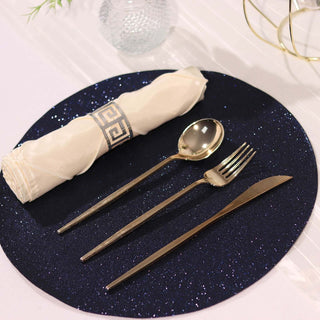 Add a Touch of Elegance to Your Table with Navy Blue Sparkle Placemats Add a Touch of Elegance to Your Table with Navy Blue Sparkle Placemats