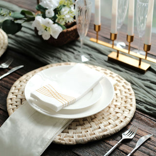 Create a Rustic and Natural Ambience with Braided Rustic Rattan Tablemats