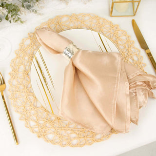 Create Stunning Tablescapes with Beige Woven Fiber Placemats Create Stunning Tablescapes with Beige Woven Fiber Placemats