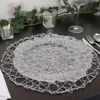 Create a Stunning Table Setting with Silver Metallic String Woven Placemats Create a Stunning Table Setting with Silver Metallic String Woven Placemats