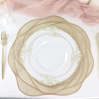 Add Elegance to Your Table with Metallic Gold Placemats