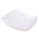 4 Pack | 128oz White Large Square Plastic Salad Bowls, Disposable Serving Dishes#whtbkgd