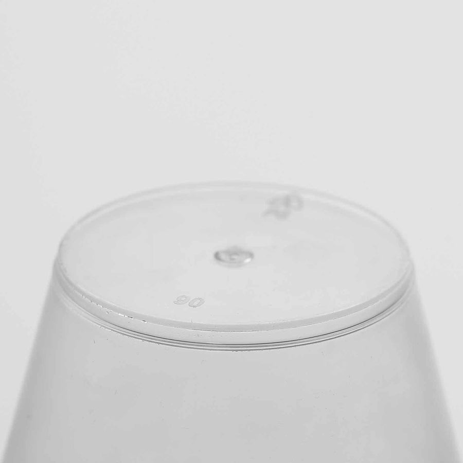 25 Pack | 9oz Clear Crystal Collection Plastic Tumblers Cups, Disposable Cocktail Cups