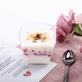 Durable Mini Clear Square Dessert Cups - A Versatile Choice for Any Event
