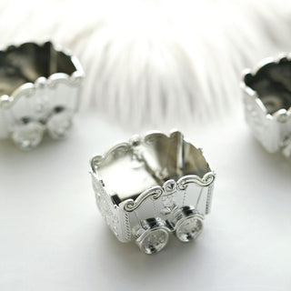 Silver Mini Chariot Treat Party Favor Boxes