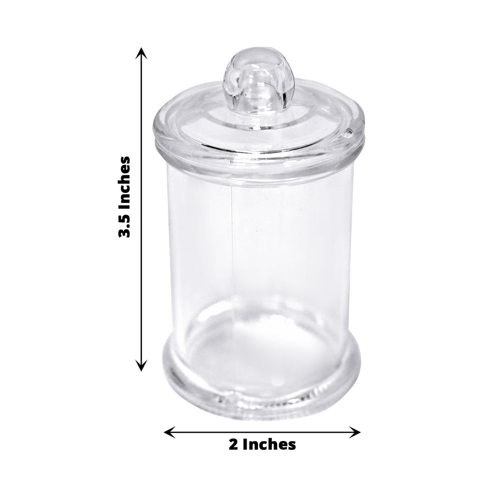  DecorFest Clear Plastic Tall Candy Jar Decorative Jar