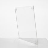 16inch Clear Acrylic Wedding Table Centerpiece Vase With Square Mirror Base