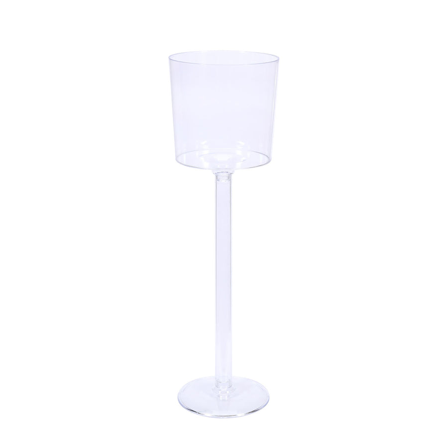 4 Pack | 18inch Long Stem Flower Vases, Clear Table Centerpiece #whtbkgd