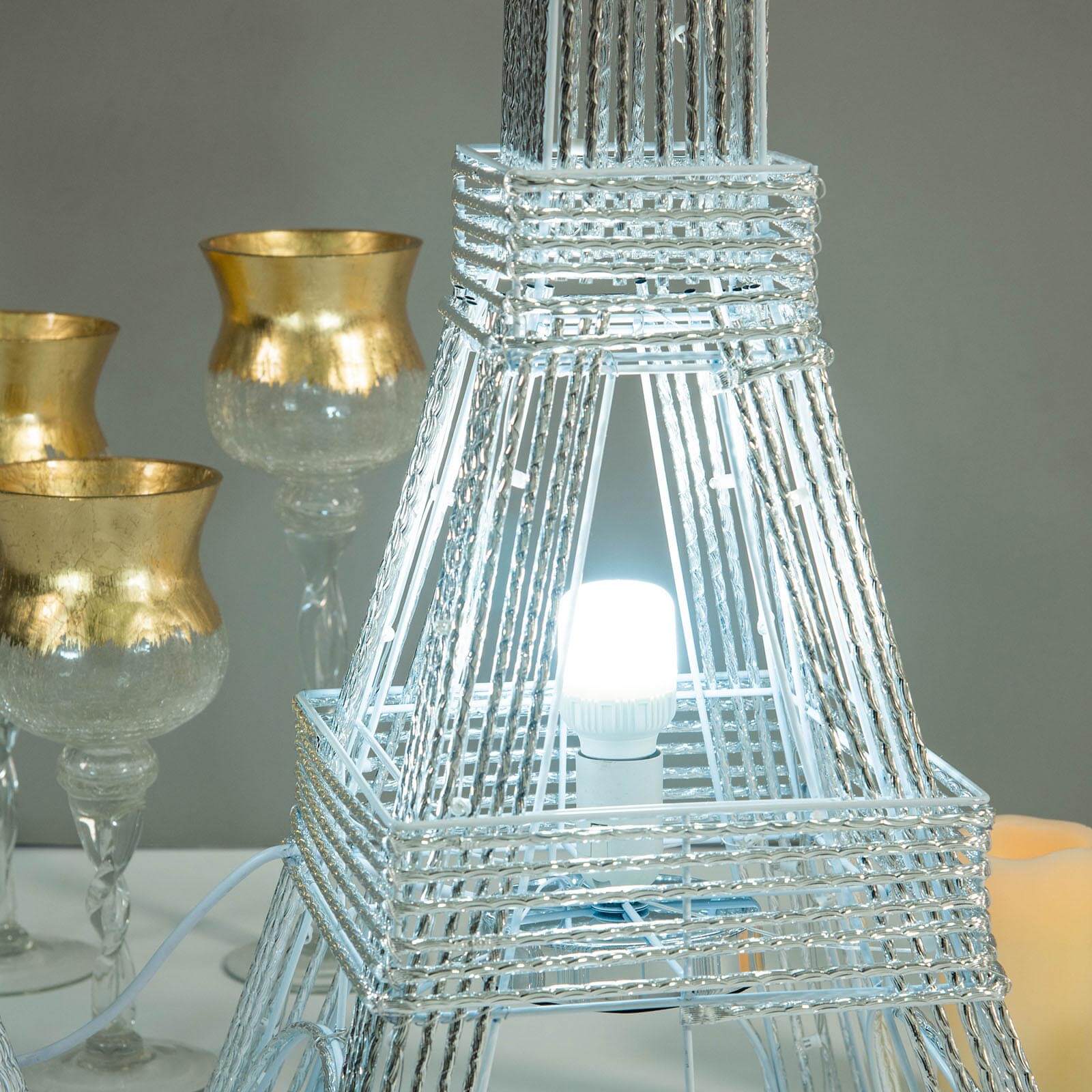 Crystal eiffel online tower floor lamp