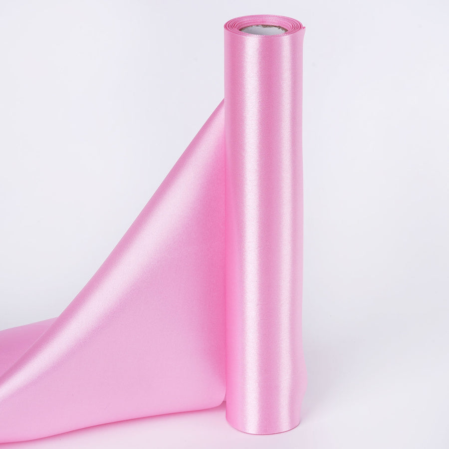 12Inchx10yd | Pink Satin Fabric Bolt, DIY Craft Wholesale Fabric