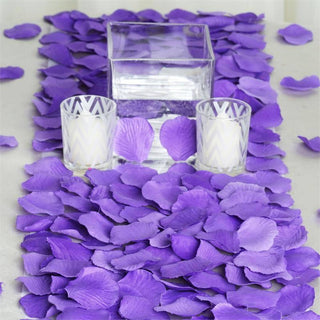 Add a Touch of Elegance with Purple Silk Rose Petals