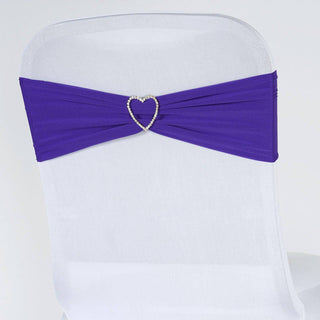 Add a Touch of Elegance with Purple Spandex Chair Sashes Add a Touch of Elegance with Purple Spandex Chair Sashes