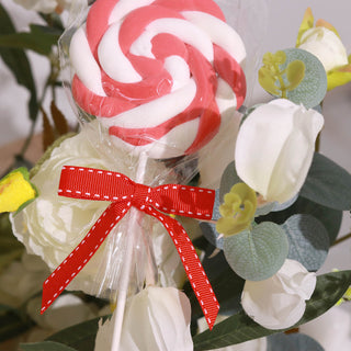 Unleash Your Creativity with Red/White Polyester Bows