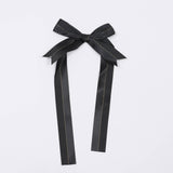 50 Pcs | 10inches Black Pre Tied Ribbon Bows, Satin Ribbon With Gold Foil#whtbkgd