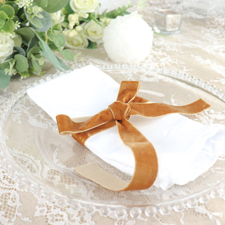 Experience Luxury with Gold Velvet Ribbon