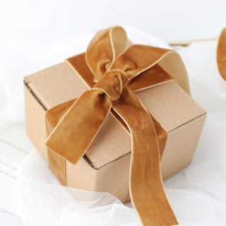 Add a Touch of Elegance with Gold Velvet Ribbon