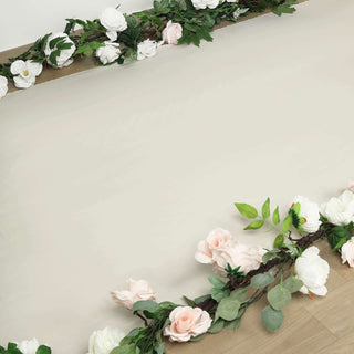 Make a Grand Entrance with the 40x100ft Ivory PVC Aisle Runner Make a Grand Entrance with the 40x100ft Ivory PVC Aisle Runner