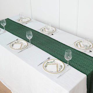 Enhance Your Event with the Hunter Emerald Green Sequin Table Runner
