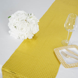 Create a Dazzling Tablescape with the Glimmering Gold Table Runner